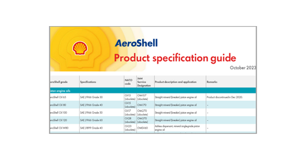 AeroShell Specification Guide