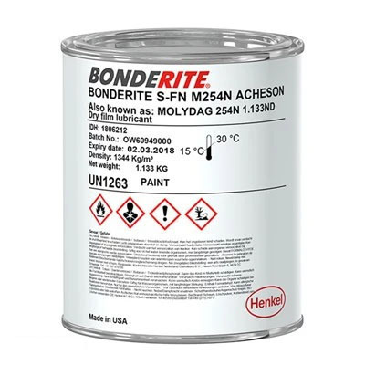 Bonderite S-FN M 254 N Acheson Dry Film Lubricant