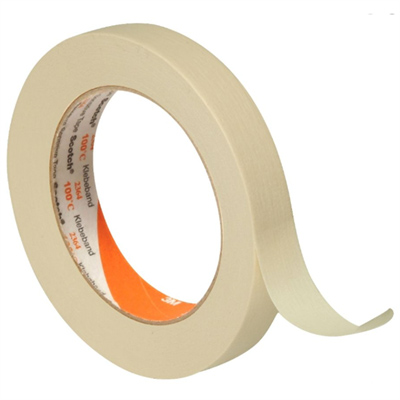 3M™ Masking Tape 2307, Tan, 36 mm x 55 m, 5.2 mil, 24 Roll/Case