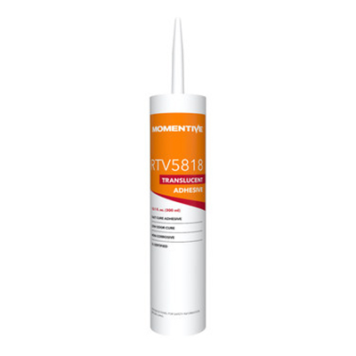 Momentive RTV5818 Clear Silicone Adhesive Sealant 10.1 oz Cartridge