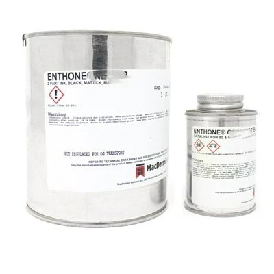 Enthone 50-100R White Screen Printing Ink 1 qt Kit (Includes Catalyst 9)