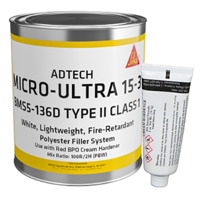 Sika Micro-Ultra 15-3 Polyester Filler (Includes Cream Hardener)