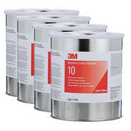 3M 10 Light Yellow Neoprene Contact Adhesive 1 gal Can (Case of 4)