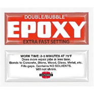 Hardman Double Bubble 04001 Extra-Fast Setting Epoxy 3.5 g Packet (Red Package)