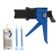 GracoRoberts GM Structural Carbon Fiber Adhesive Kit 4 Part Kit (Includes 1 x Crestabond M7-05 50 ml Cartridge, 2 x Nordson EFD 770416 Static Mixers & 1 x Sulzer CBM 75 Dispensing Gun)