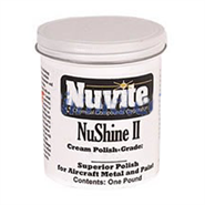 Nuvite NuShine II Grade A (IIA) White Metal Polish 1 lb Jar