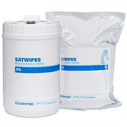 Contec SATWIPES SW420138 9 in x 11 in Wipes Case (Case of 12 Rolls) (Presaturated w/ 100% IPA)