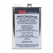 Tolber MICCROShield Stop-Off Lacquer 1 gal Can