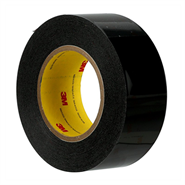 3M 8663HS Matte Black Polyurethane Protective Tape 4 in x 36 yd Roll (Case of 2) (Skip Slip)